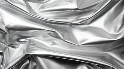 Poster - metallic texture silver background