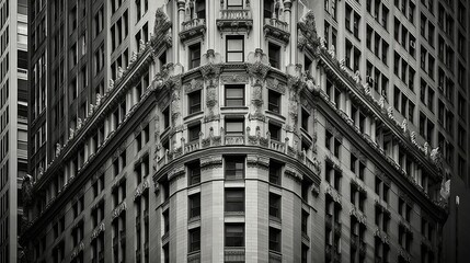 Wall Mural - urban cityscape skyscraper building