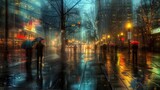 Fototapeta Londyn - umbrella rain portland