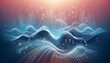 Classic music waves background with dynamic, flowing design and soft colors, perfect for wallpapers or music app backgrounds.