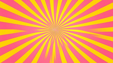 Poster - Pointed Pulses in Pink and Yellow, Rotation - Optical Illusion Pulses