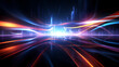 © jiejie - Neon speed abstract background, abstract future technology background