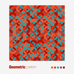 Wall Mural - geometric trendy pattern. modern colorful background with simple elements. retro texture with basic 