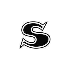 Sticker - letter s logo icon