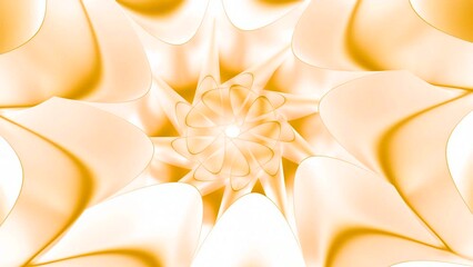 Poster - Abstract floral soft fractal pattern. Motion. Star shaped elements with hypnotic effect.