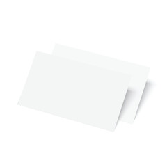 Wall Mural - Empty white A4 sized paper mockup. Vector