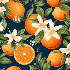 Wall Mural - Orange background pattern