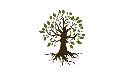 Wall Mural - Root Of The Tree logo illustration