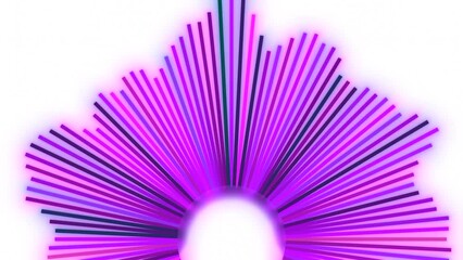 Aufkleber - Abstract round shaped sound equalizer. Motion. Music equalizer app interface.