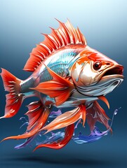 Sticker - siamese fighting fish