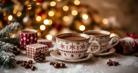 Canvas Print -  Cozy Christmas Cocoa Moment ????