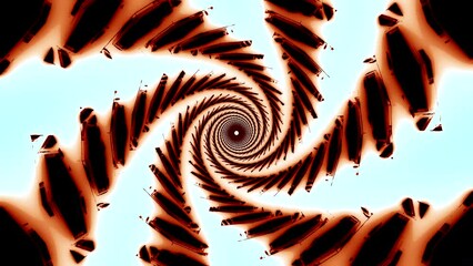 Poster - Abstract spinning swirling blurred stains creating effect of a spiral. Design. Hypnotic tornado of defocused stains.