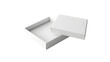 © master graphics  - Blank open box packaging mockup isolated on transparent background