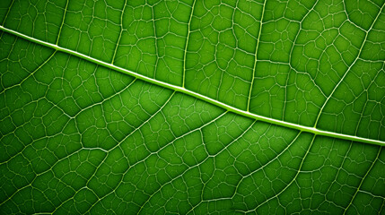 Sticker - green leaves abstract background. close up texture of green leaf veins