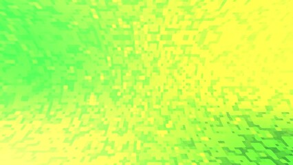 Wall Mural - gradient green 4k motion background with curving and blinking small dots.