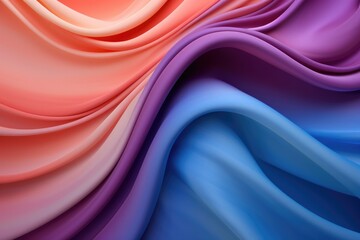 Poster - The texture of a light beige wool fabric gently billowing in the breeze. Cloth Abstract, Soft Waves Accentuate Texture Background, Ai generated