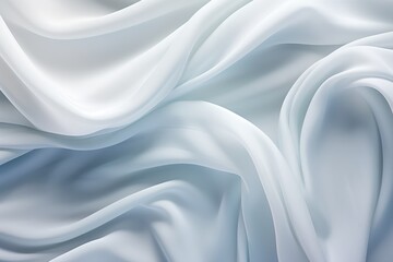 Poster - Photo a colorful fabric, Cloth Abstract, Soft Waves Accentuate Texture Background, Ai generated