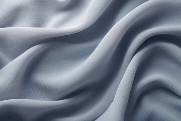 Poster - Photo a colorful fabric, Cloth Abstract, Soft Waves Accentuate Texture Background, Ai generated