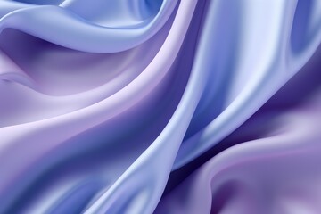 Poster - Photo a colorful fabric, Cloth Abstract, Soft Waves Accentuate Texture Background, Ai generated