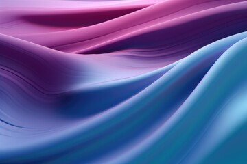 Poster - Photo a colorful fabric, Cloth Abstract, Soft Waves Accentuate Texture Background, Ai generated