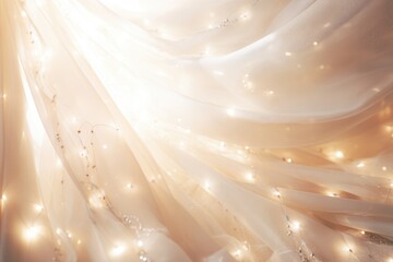 Poster - Cloth Abstract, Soft Waves Accentuate Texture Background, Ai generated