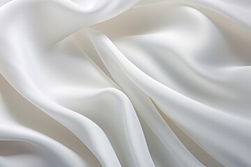 Poster - White Cloth Abstract, Soft Waves Accentuate Texture Background, Soft smooth purple silk fabric texture, Ai generated