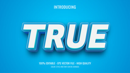 Poster - True editable text effect 