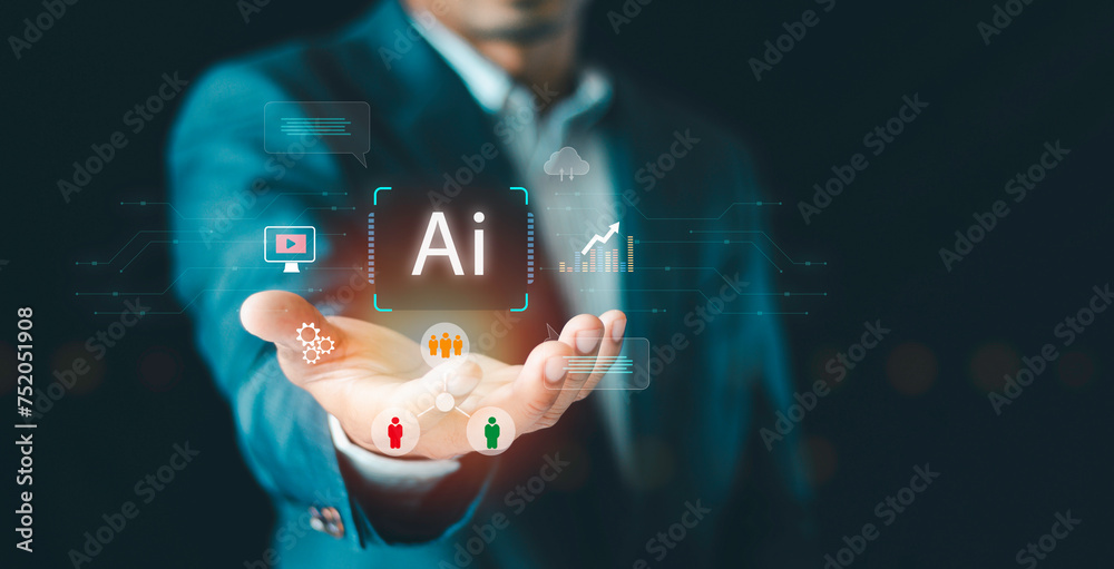 Bot Imagine Ai technology, Artificial Intelligence. Chat bot technology smart robot ...