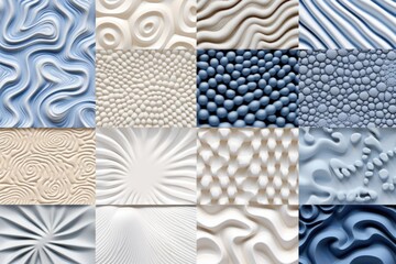Poster - A collage of different types of decorative tiles. Suitable for interior design projects