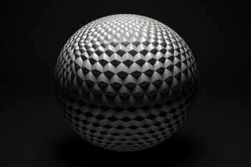 Poster - Simple black and white sphere, versatile for various projects