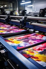 Poster - A printing machine with a large print, suitable for advertising purposes