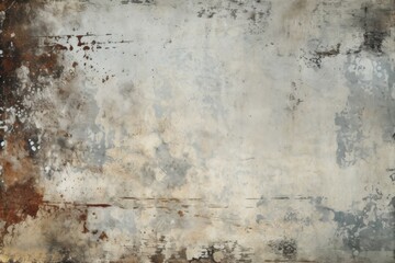 Poster - Weathered wall with peeling paint next to a red fire hydrant. Ideal for urban and industrial themes