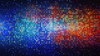 Poster - A vibrant background with multicolored dots. Perfect for graphic design projects
