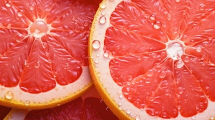 Aufkleber - Fresh grapefruit cut in half, perfect for healthy lifestyle concept