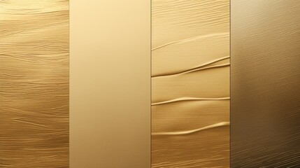 Poster - A collection of four different shades of gold for various design projects