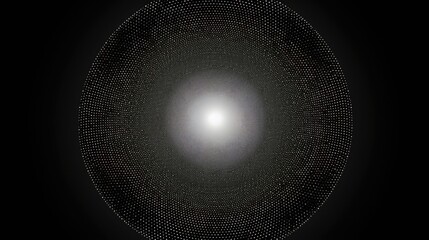 Poster - Black and white circular object, versatile image for various uses