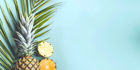 Vibrant Contrast of Tropical Pineapples