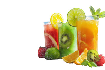 Poster - The beach is the perfect place for a fruit cocktail