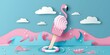 Flamingo’s Sweet Escape in Fantasy