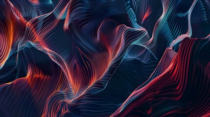 Wall Mural - Abstract analysis visualization. Landing page wallpaper. 