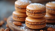 Macarons Are Small French Cookies Known For Their Crunchy Coating And Soft Filling In The Middle