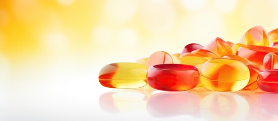 Aufkleber - Assorted Pills and Capsules Arranged on a Clean White Surface for Medical Concept