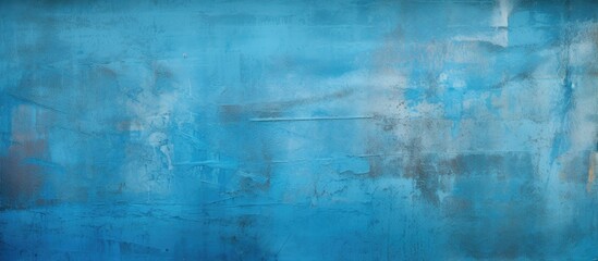 Aufkleber - Vivid Abstract Artistry Gracing a Serene Blue Wall with Striking Red and Yellow Contrasts