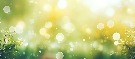 Aufkleber - Luminous Abstract Background with Soft Bokeh Lights and Blur Effect