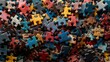 puzzle pieces background, jigsaw