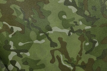 Poster - Texture of camouflage fabric as background, top view