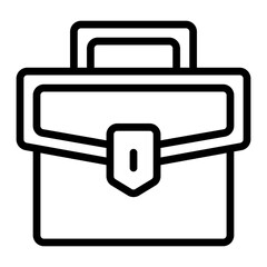 Sticker - Briefcase Vector Line Icon