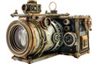 Steampunk Camera Designs Isolated On Transparent Background