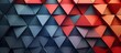 Vibrant Geometric Abstract Wallpaper in Navy and Red, High-quality, visually striking image for use in advertising, branding, and marketing