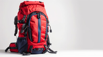 backpack on white background